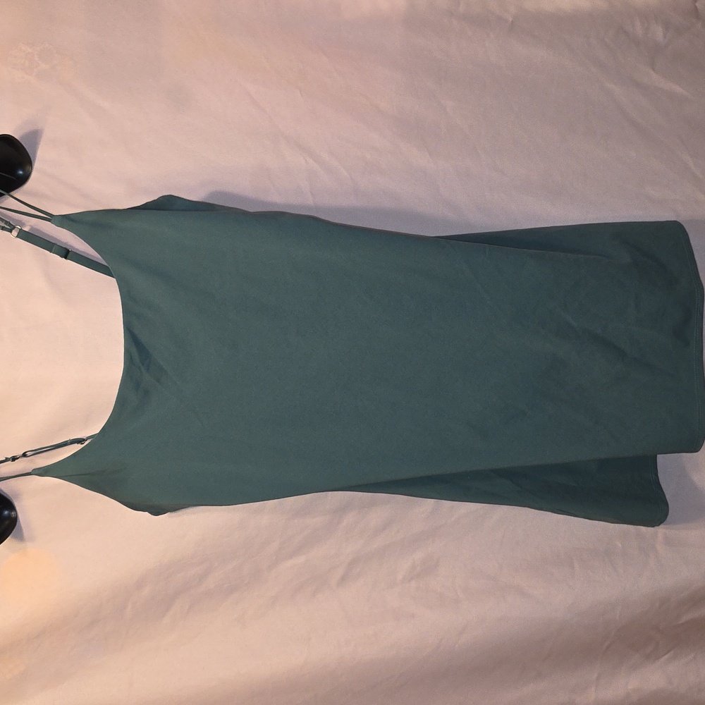 Abercrombie & Fitch Classic Blue/green Stretch Dress W/ Shorts Womens Size Small
